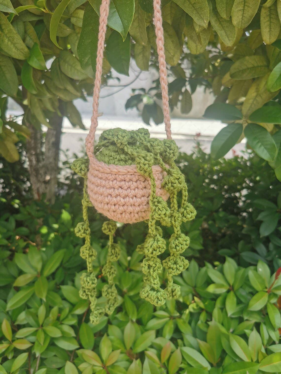 TOMOPOD LLC - Wholesale Car Decorative Charm - Unisex - Crochet Succulent Plant Car Hanging Ornament, Home Decor1