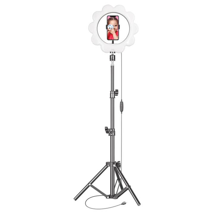 JupiterGear Home - Wholesale Ring / selfie light - Supersonic PRO Live Stream 12” Flower Selfie Ring Light