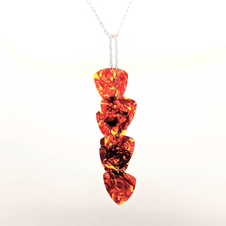 Amy Pfaffman Jewelry - Wholesale Pendant/Charm Necklace - Guitar pick tie necklace1