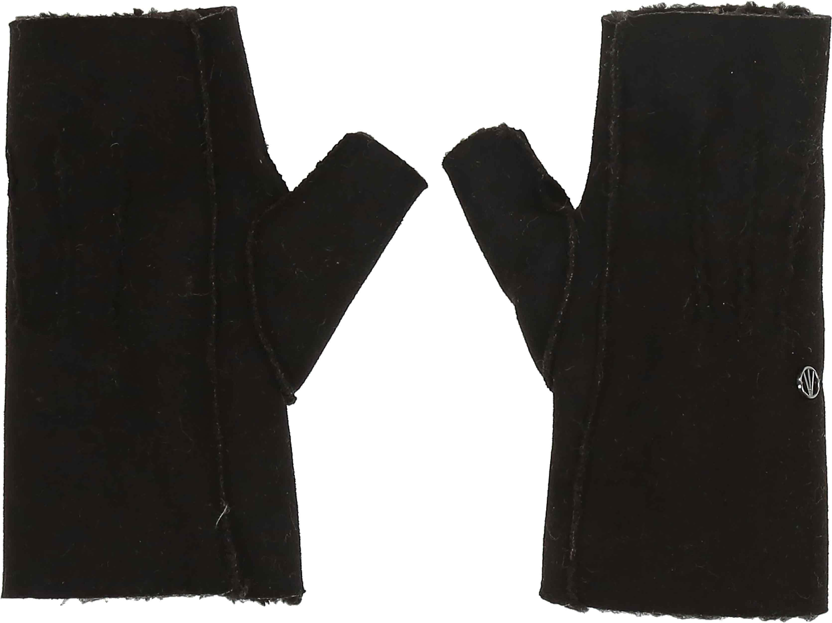 FRAAS - The Scarf Company - Wholesale Arm Warmers - Women's - Fingerless Faux Suede Armwarmer with Sherpa Lining5