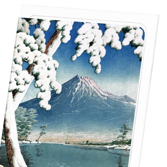 Ezen Trade - Wholesale Christmas Card - LINGERING SNOW (1932): Japanese Greeting Card2