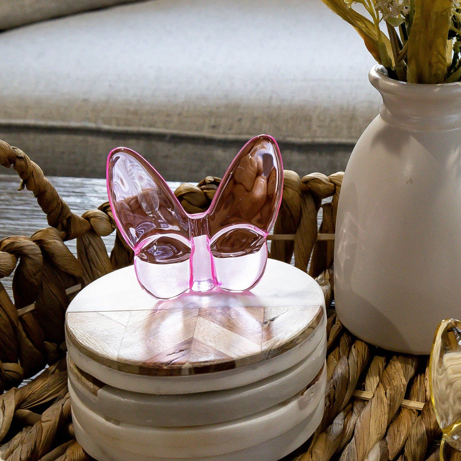 Lainy Home – Engroshandel Bordpynt – Le Mariposa Krystal Sommerfuglefigur i Pink4