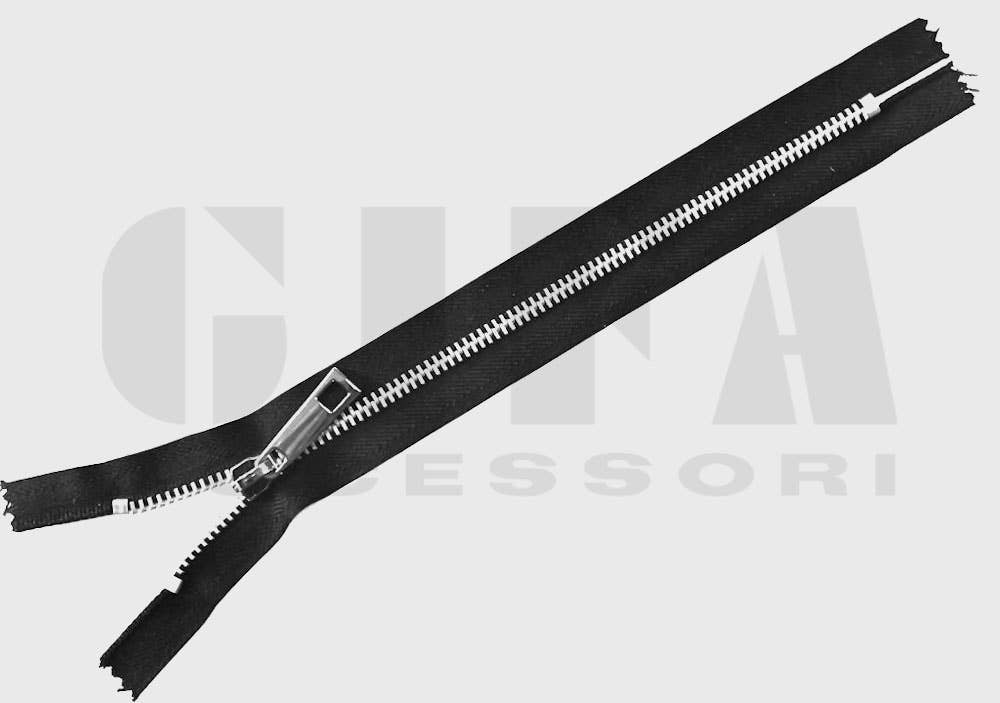 Gifa Accessori - Wholesale Zipper - Fixed metal zippers type 5 complete with nickel slider CUSTOM MADE0