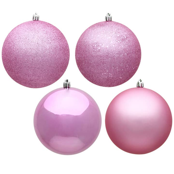 Vickerman 3" Pink Ball 4 Finish Asst 16/Bx for wholesale by Vickerman