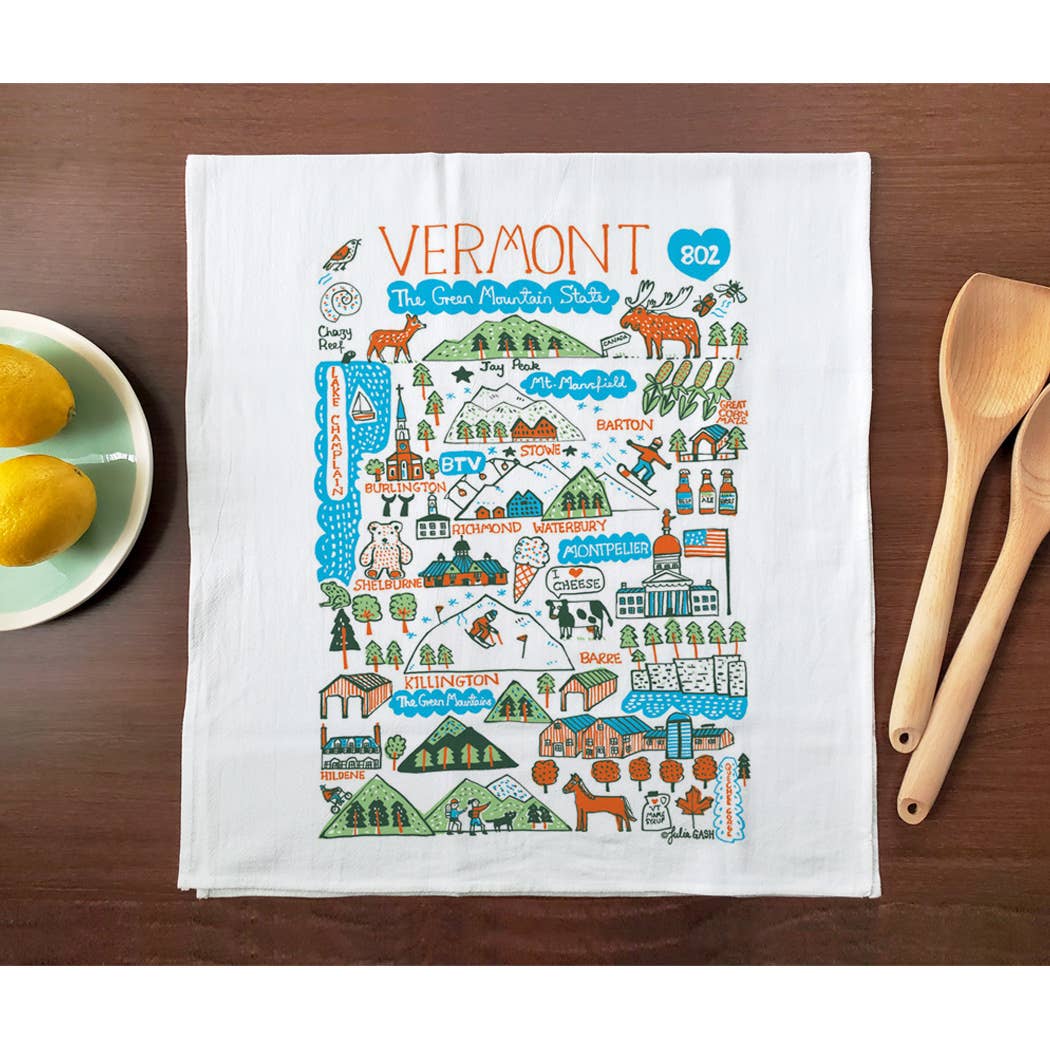 Allport Editions - Wholesale Tea Towel - Statescapes Towel Series - see all 29 States!26