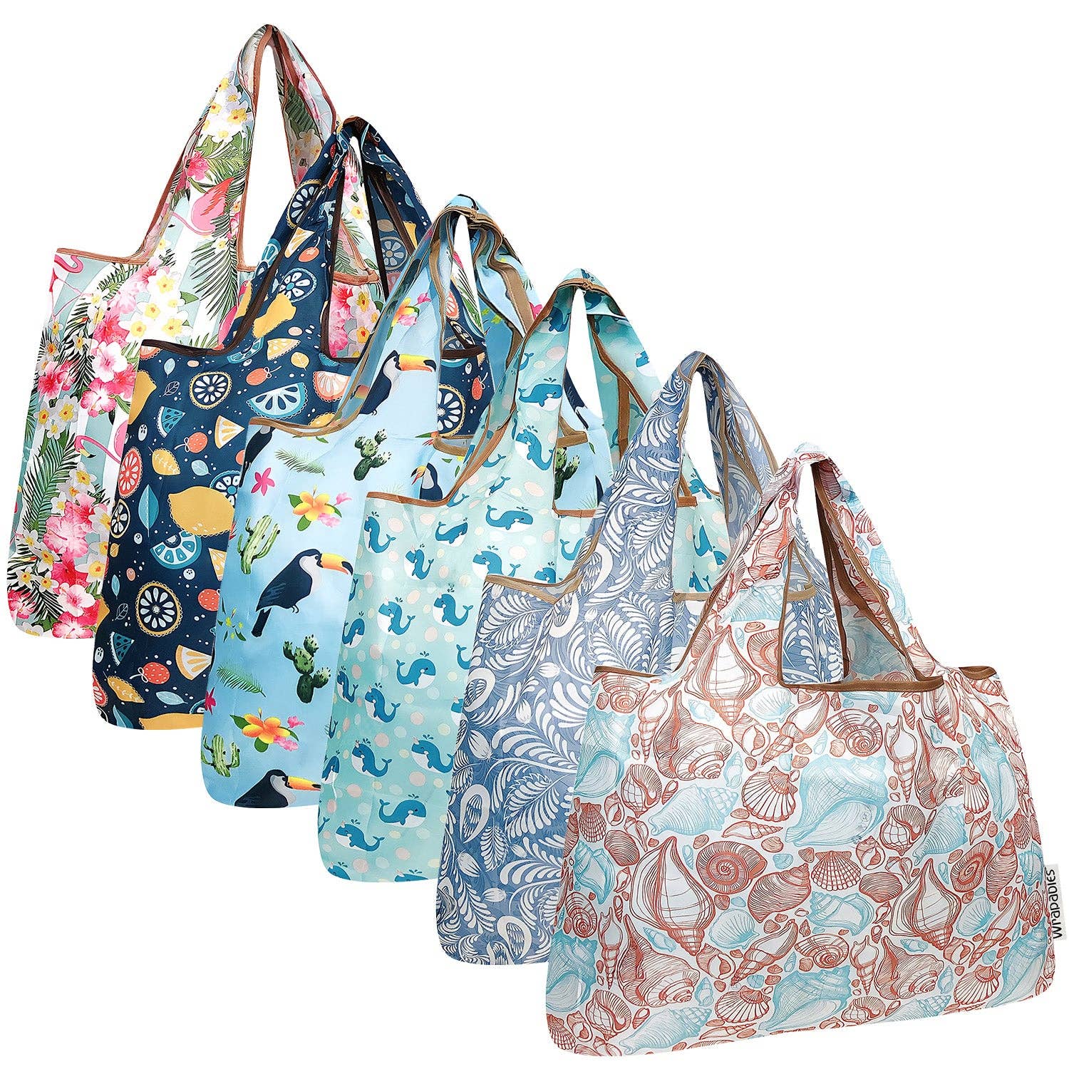 Wrapables.com - Vente Sacs de course/à provisions - Sacs à provisions réutilisables en nylon pliables de grande taille Wrapables, lot de 693