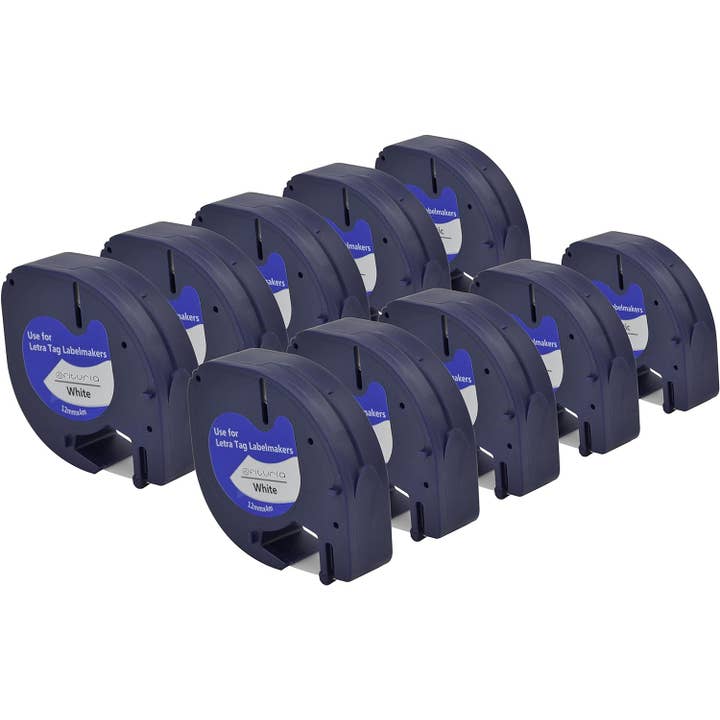 Fita de Etiquetas Compatível com DYMO Letratag 12 mm - 20 unidades por atacado de MEDEL OFFICE