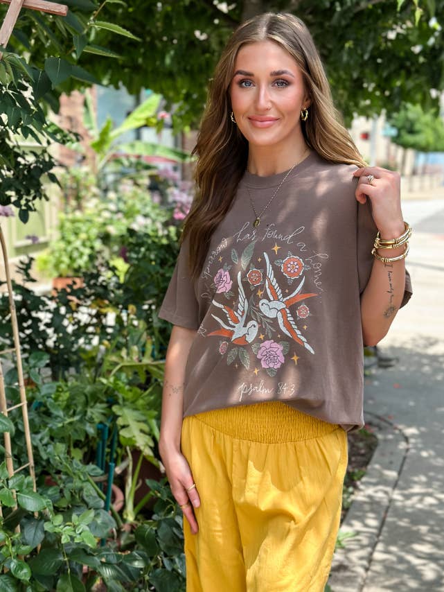 Espresso Even The Sparrow Tee for wholesale on Faire1