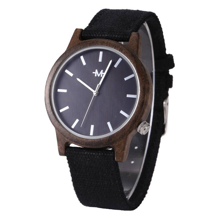 Mio Marino – wholesale Wrist watch – Men's – Webbed Brolly Wooden Wrist Watch