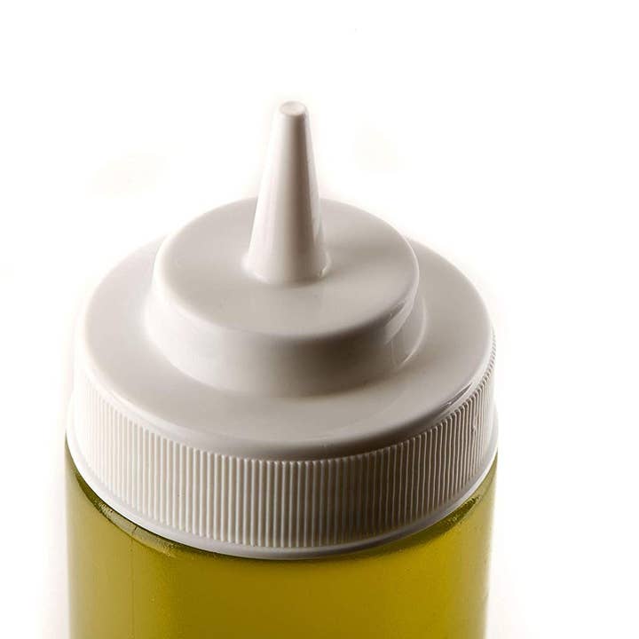 EcoQuality - Wholesale Food Storage Container - 24 Oz Clear Plastic Condiment Squeeze Bottles, Squirt Bottle