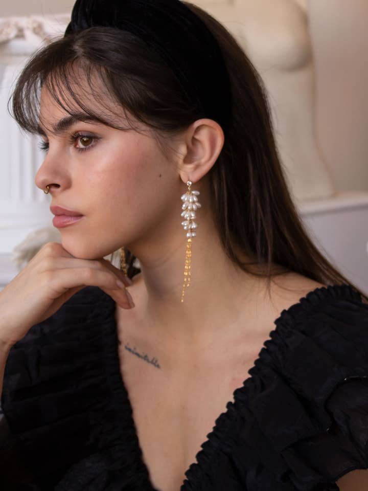 Brincos Pelurette por atacado de Christine Elizabeth Jewelry