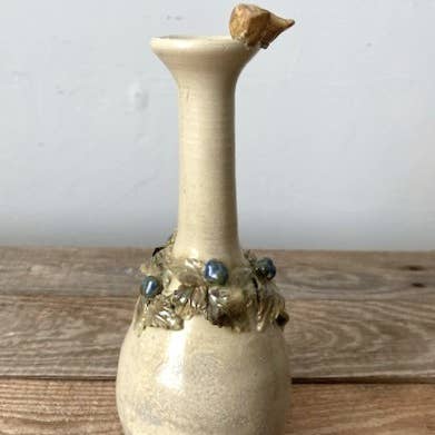 L'Officina - Vendita all'ingrosso Vasi - "Uccellini e rovi" Romantico vaso a bottiglia collo alto 6