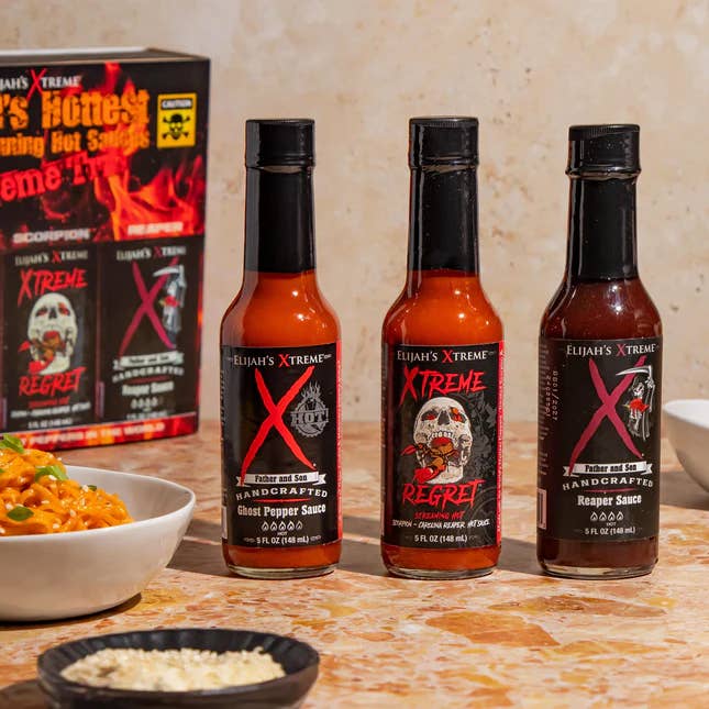 Elijah's Xtreme Gourmet Sauces - Vendita all'ingrosso Salse piccanti - Confezione Varietà di Salse Piccanti Xtreme più Calde del Mondo
