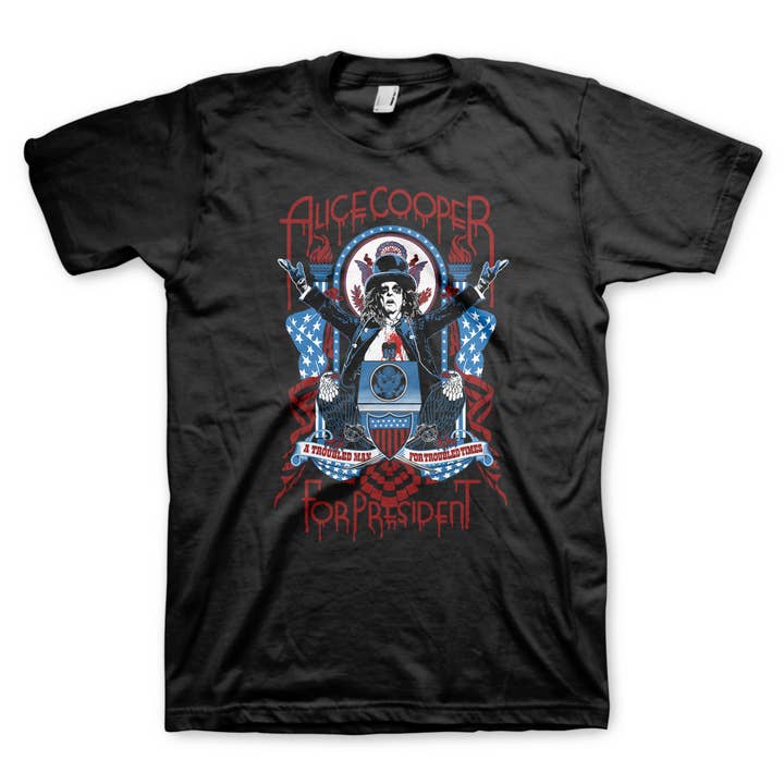 Alice Cooper - Podium - Graphic Tee for wholesale by Manic Merch