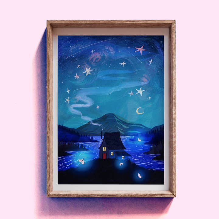 Stargazer Giclee Art Print for wholesale by Hello Grimes