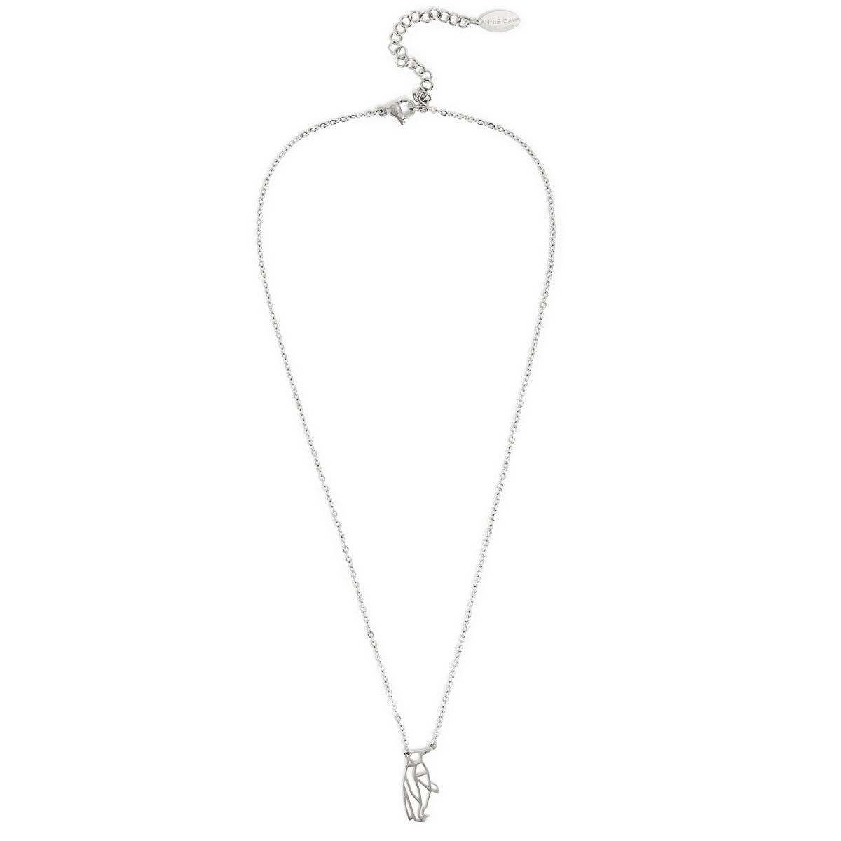 Annie Oak – wholesale Pendant/charm necklace – Penguin Geometric Necklace Silver4