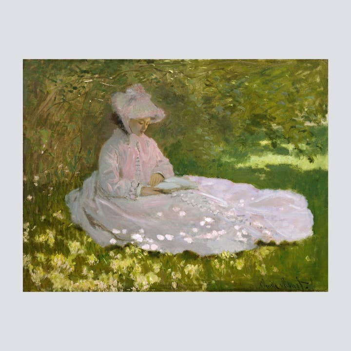 Springtime (1872) by Claude Monet Fine Art Print for wholesale by Milisima Studio