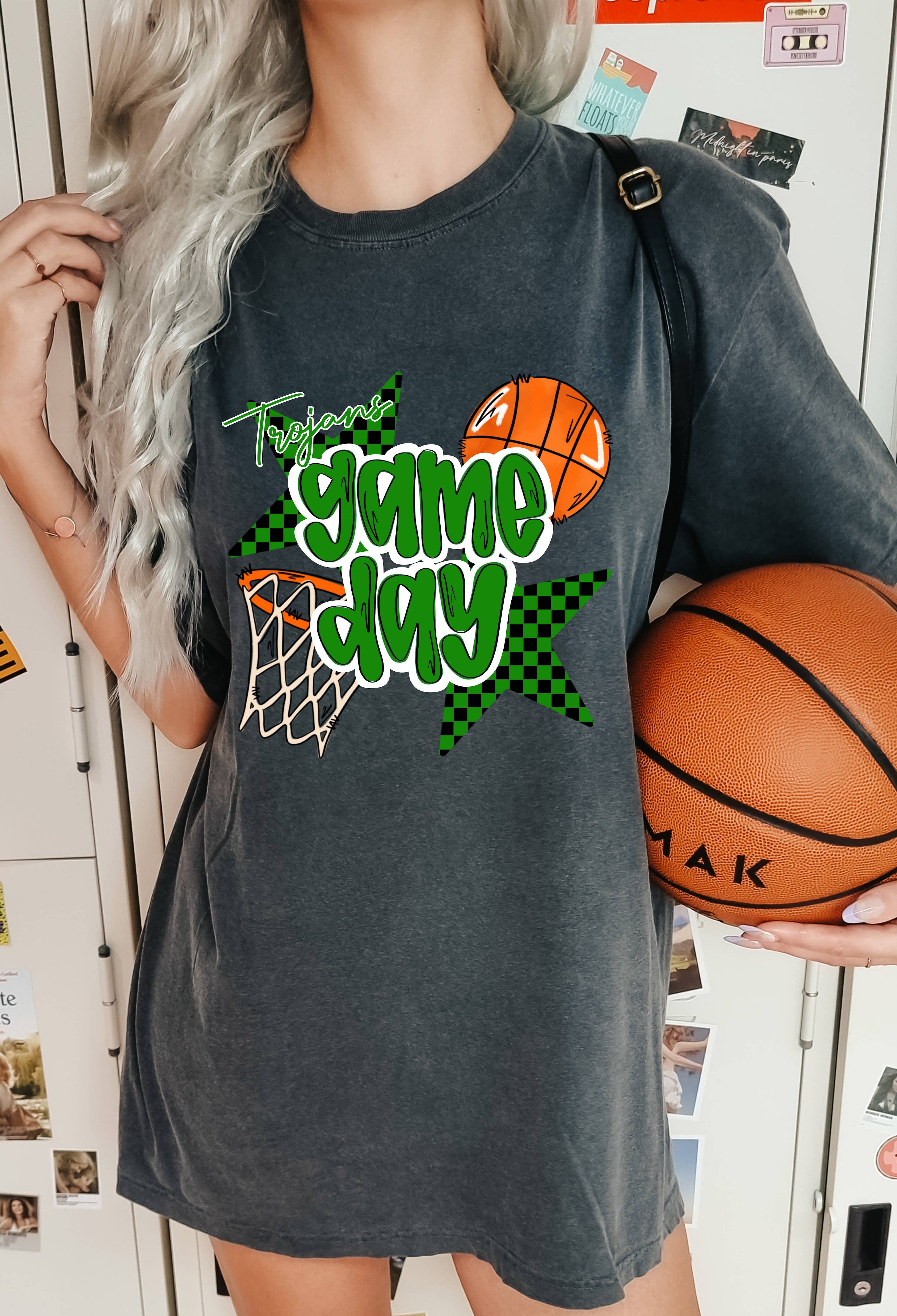 Spirit+Tribe - Wholesale T-Shirt (Graphic) - Women's - CUSTOM GAME DAY BASKETBALL0