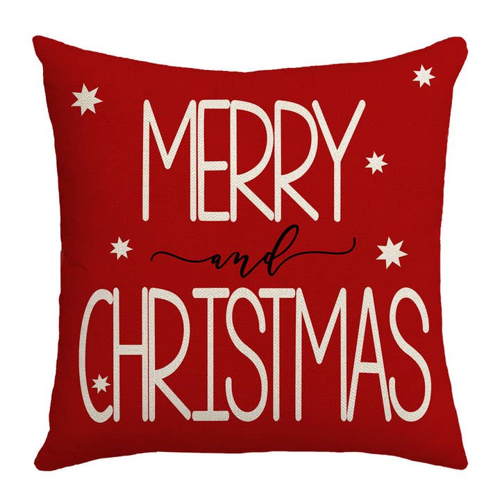 ACCITY - Wholesale Throw Pillow Cover - CHRISTMAS TREE SNOWFLAKE HOME PILLOWCASE_CWMM13812