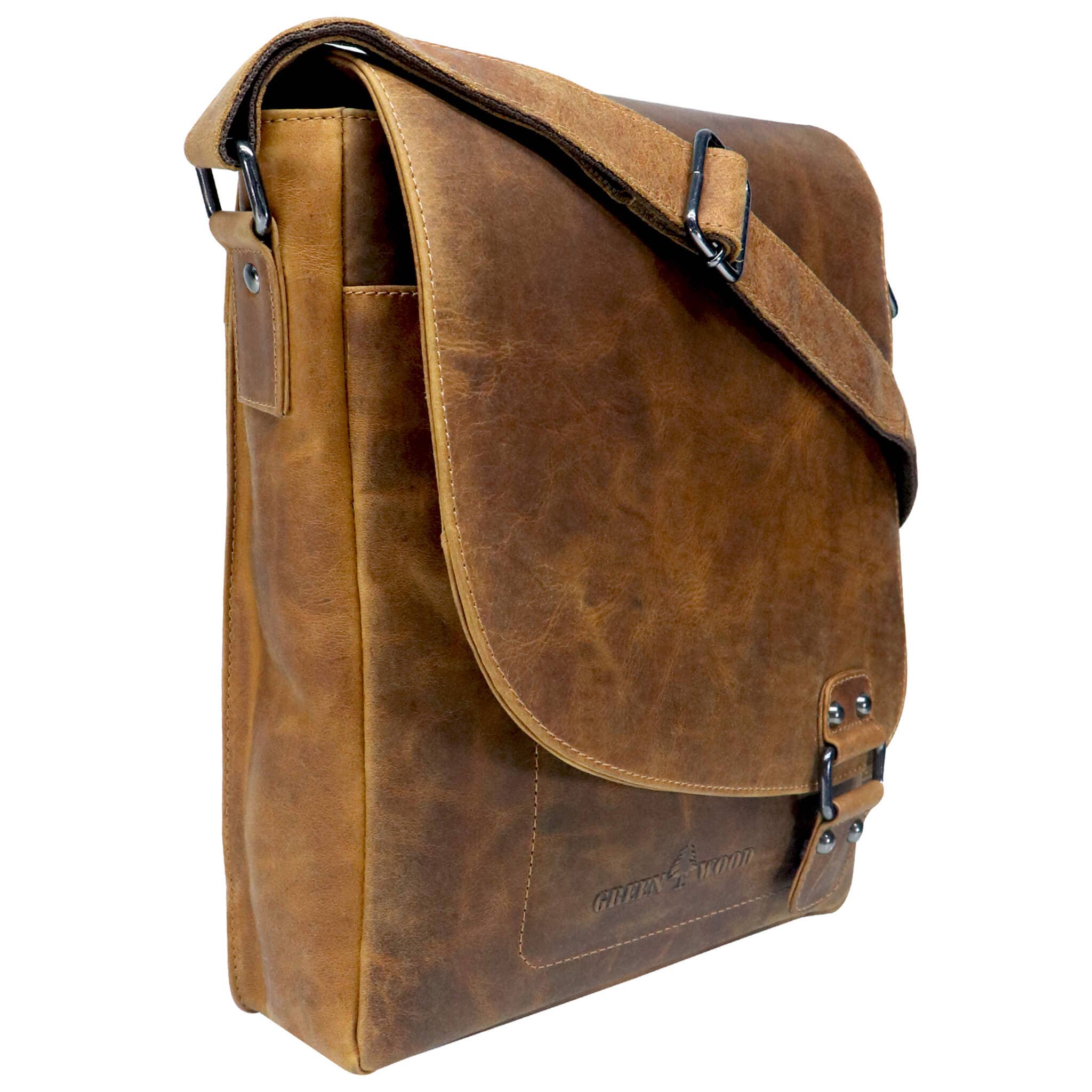 Greenwood - Wholesale Messenger Bag - Unisex - Hedwig A4 leather women's shoulder bag for men13