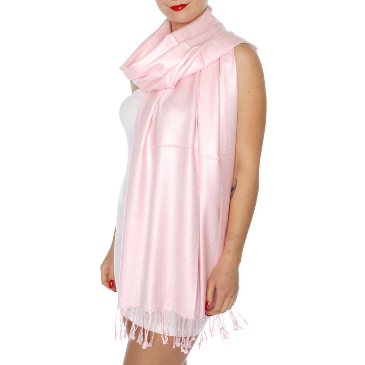 SERENITA - Wholesale Scarf - Women's - Cashmere feel wedding solid pashmina shawl wrap scarf18