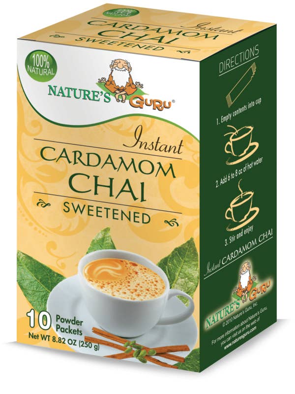 Instant Cardamom Chai Sweet Bx 250g for wholesale by Nature's Guru