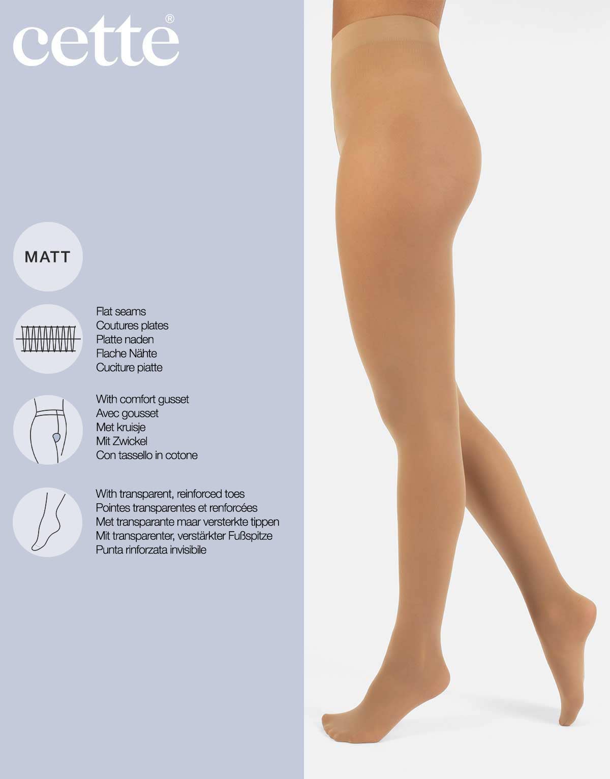 Cette – wholesale Tights – Women's – Semi Opaque tights, Matt Finish Pantyhose, Sizes up to 4XL17