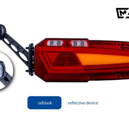 Satz Multifunktionale LED-Lampe Mavic mit Reflektor und Stielkontur-Markierungslicht LINKS LZD 3051/H101 für den Großhandel von RoadLites