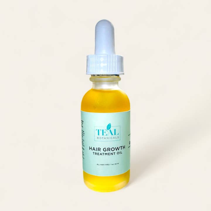 Huile de traitement pour la croissance des cheveux pour la perte de cheveux fins post-partum pour la vente par Teal Botanicals