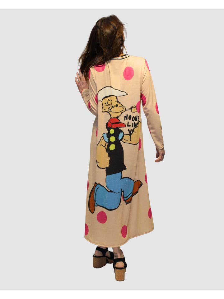 BanBat – wholesale Klänning - Dam – Popeye tryckt lång klänning - REF: 239326