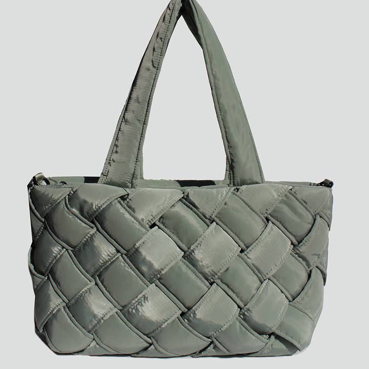 STREET LEVEL - Wholesale Tote Bag - Women's - Athena Nylon Woven Tote