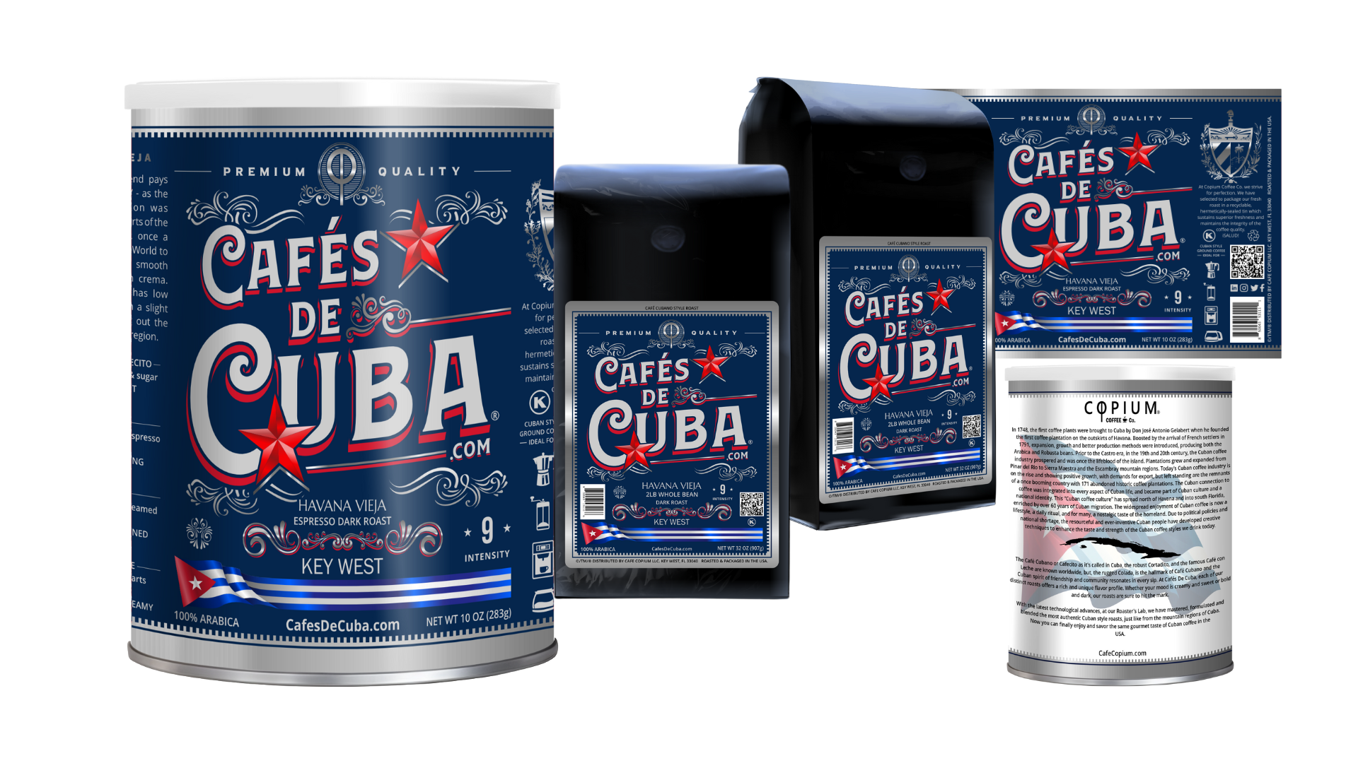 CafésDeCuba.com® – Großhandel Kaffeebohnen – HAVANA VIEJA - 100 % Arabica Kaffee - Intensität 9 - Café COPIUM®1