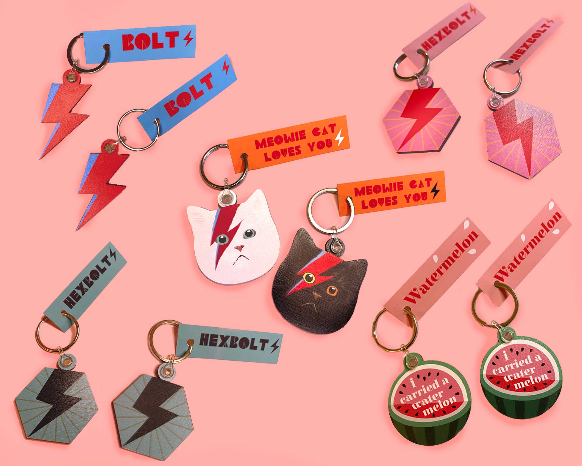 Childstar Samantha – wholesale Keychain – Unisex – Black Cat Keyring - Sustainable Wood Keychain Fob3