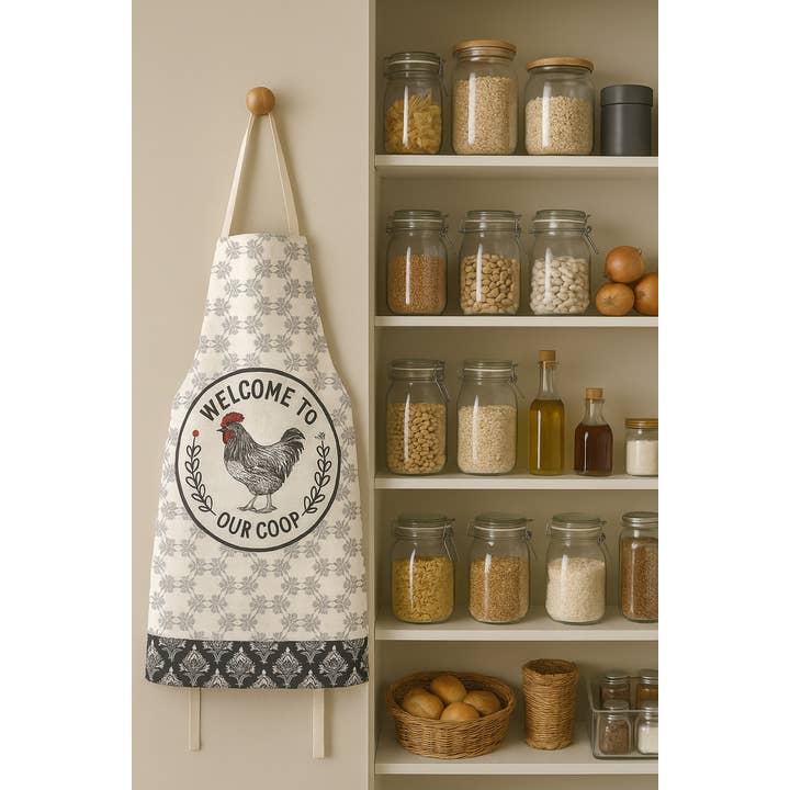 Mabelle Home - Vendita all'ingrosso Grembiuli - Grembiuli Stampati per Tutte le Stagioni Tela Cachi1