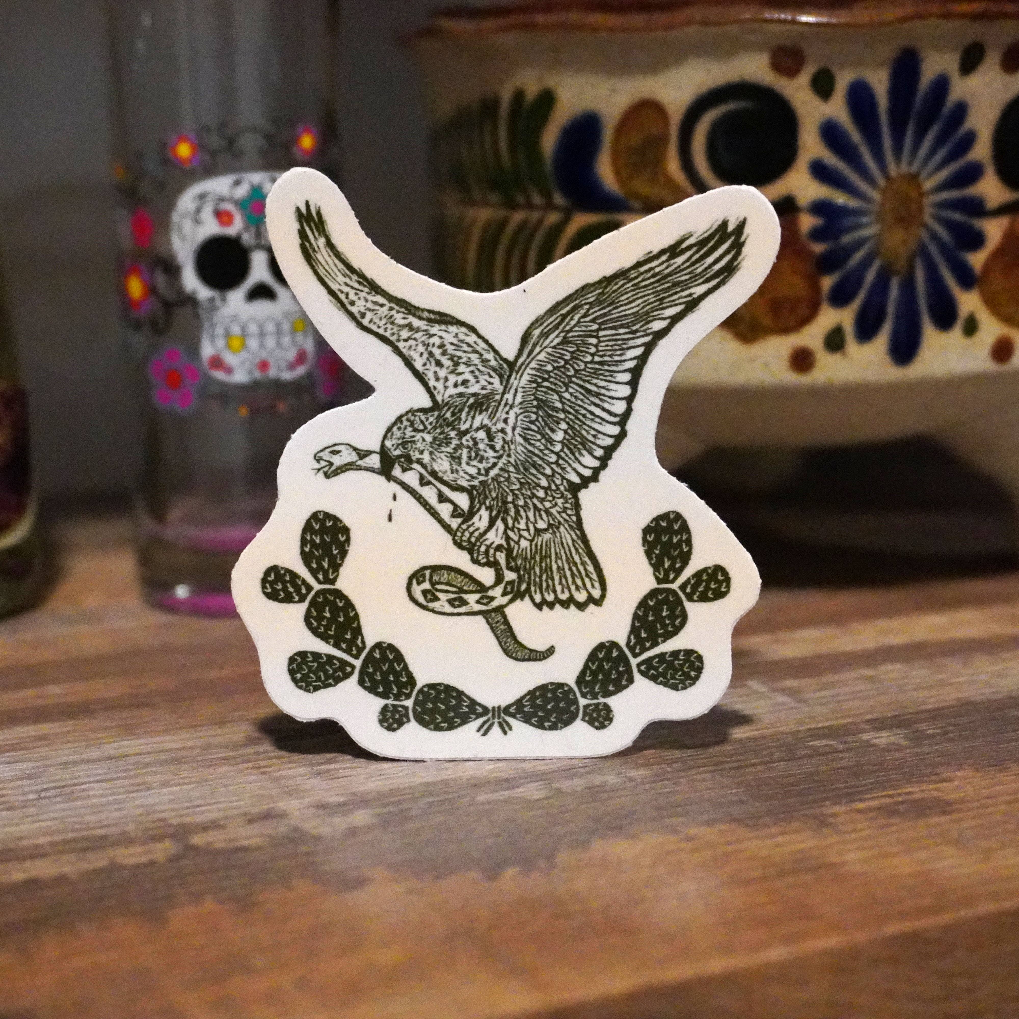 Erica Alfaro Designs - Wholesale Sticker - Mexican Eagle Vinyl Sticker1