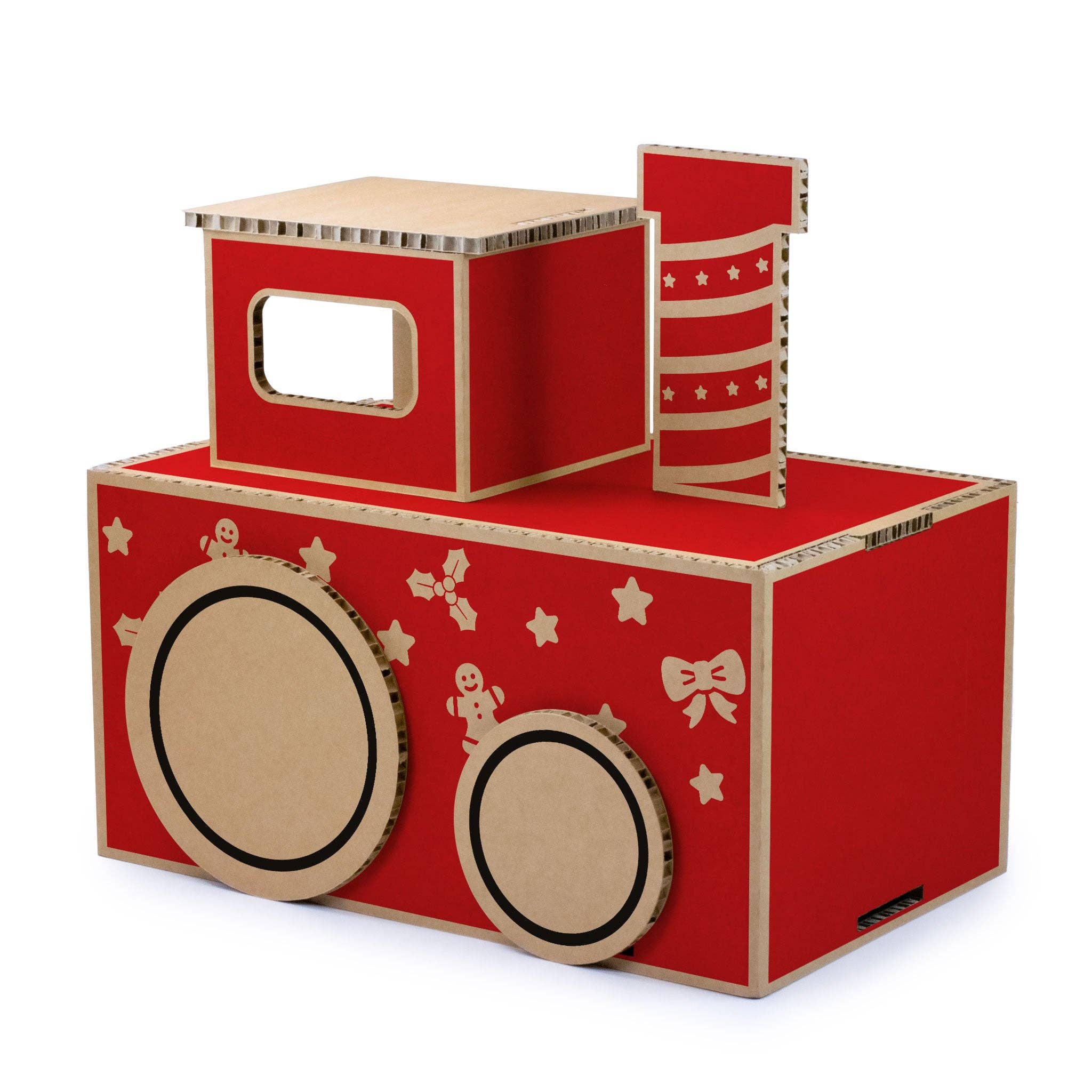 Rippotai - Wholesale Christmas Decoration - Eco-friendly Cardboard Christmas Train - Customizable Locomotive and Wagons7