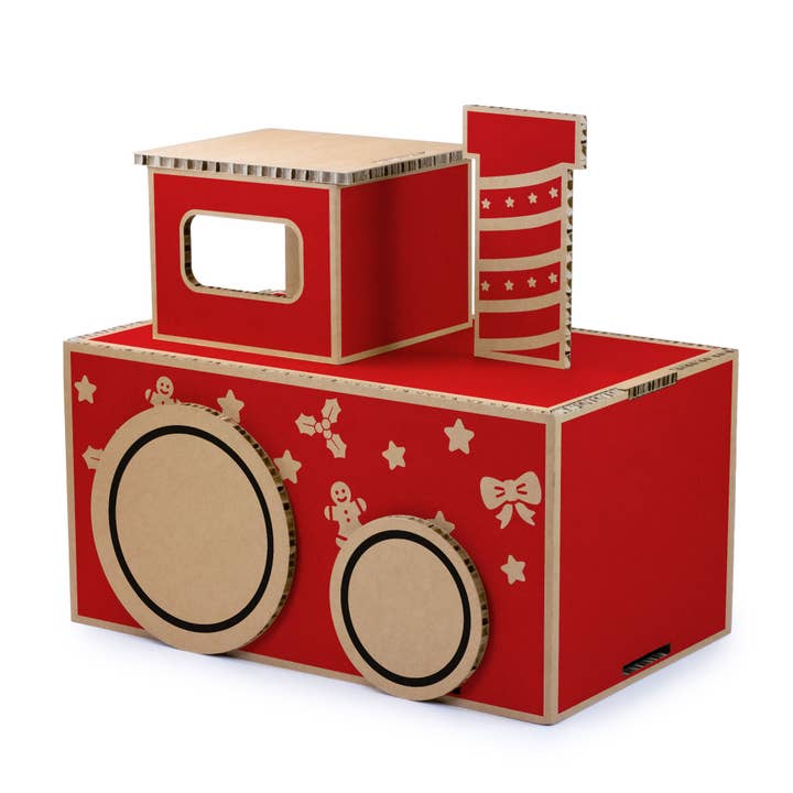 Rippotai - Wholesale Christmas Decoration - Eco-friendly Cardboard Christmas Train - Customizable Locomotive and Wagons7