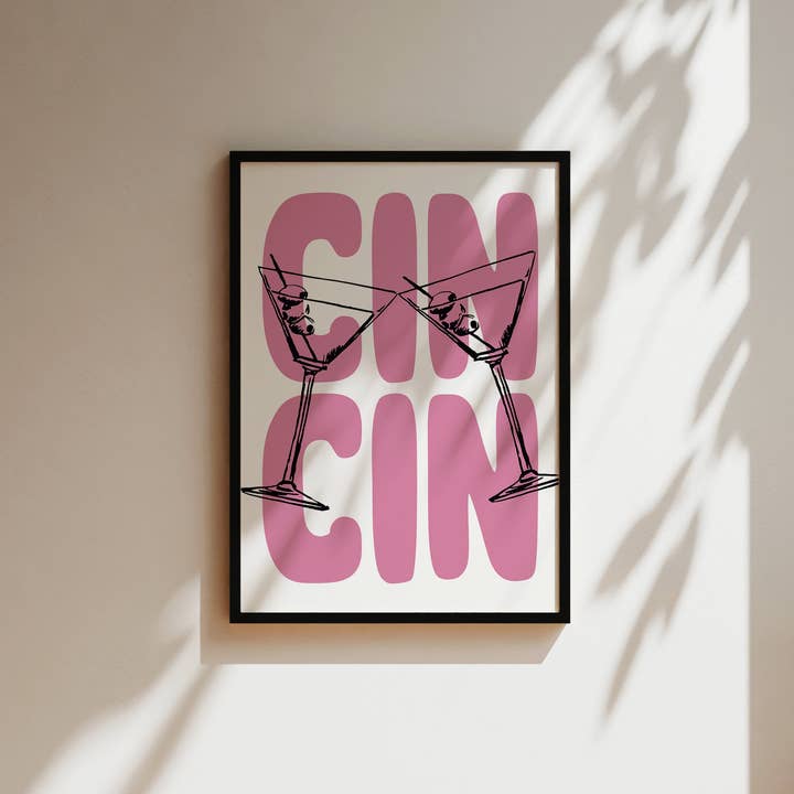 Alluvion - Wholesale Art Print - Cin Cin Pink Wall Art Print5