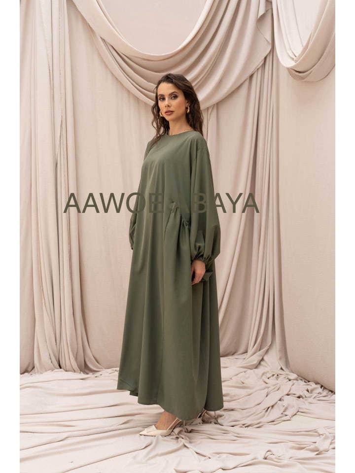 Aawoe Abaya - Wholesale Dress - Women's - Elegant Abaya Dress - 2466-ROB10