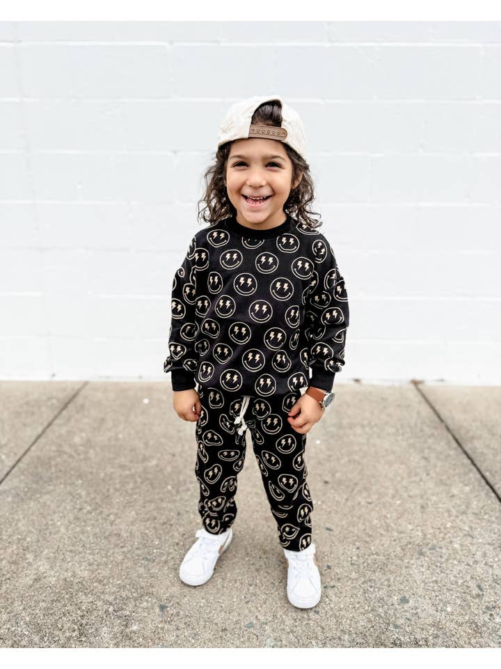 Lucky Panda Kids - Wholesale Lounge Set - Kids - Jogger Set | Electric Smiley