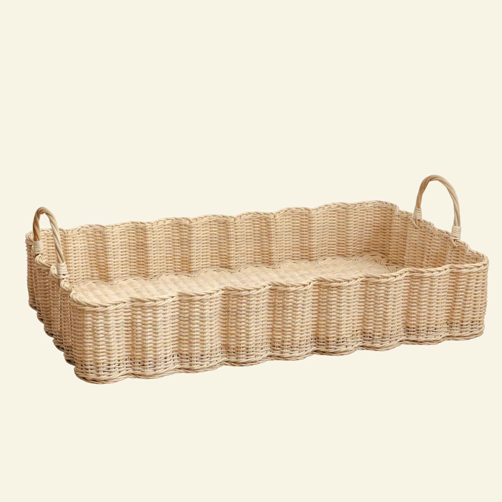 Hastshilp - Wholesale Decorative Tray - Big Wavy Tray (Natural)4