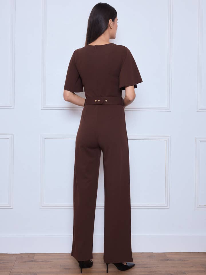 KICHIC - Wholesale Jumpsuit - Women's - Belted jumpsuit K58876