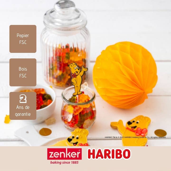 Zenker - Wholesale Cake/Cupcake Topper - Set of 24 aperitif spikes with Zenker Haribo decoration3
