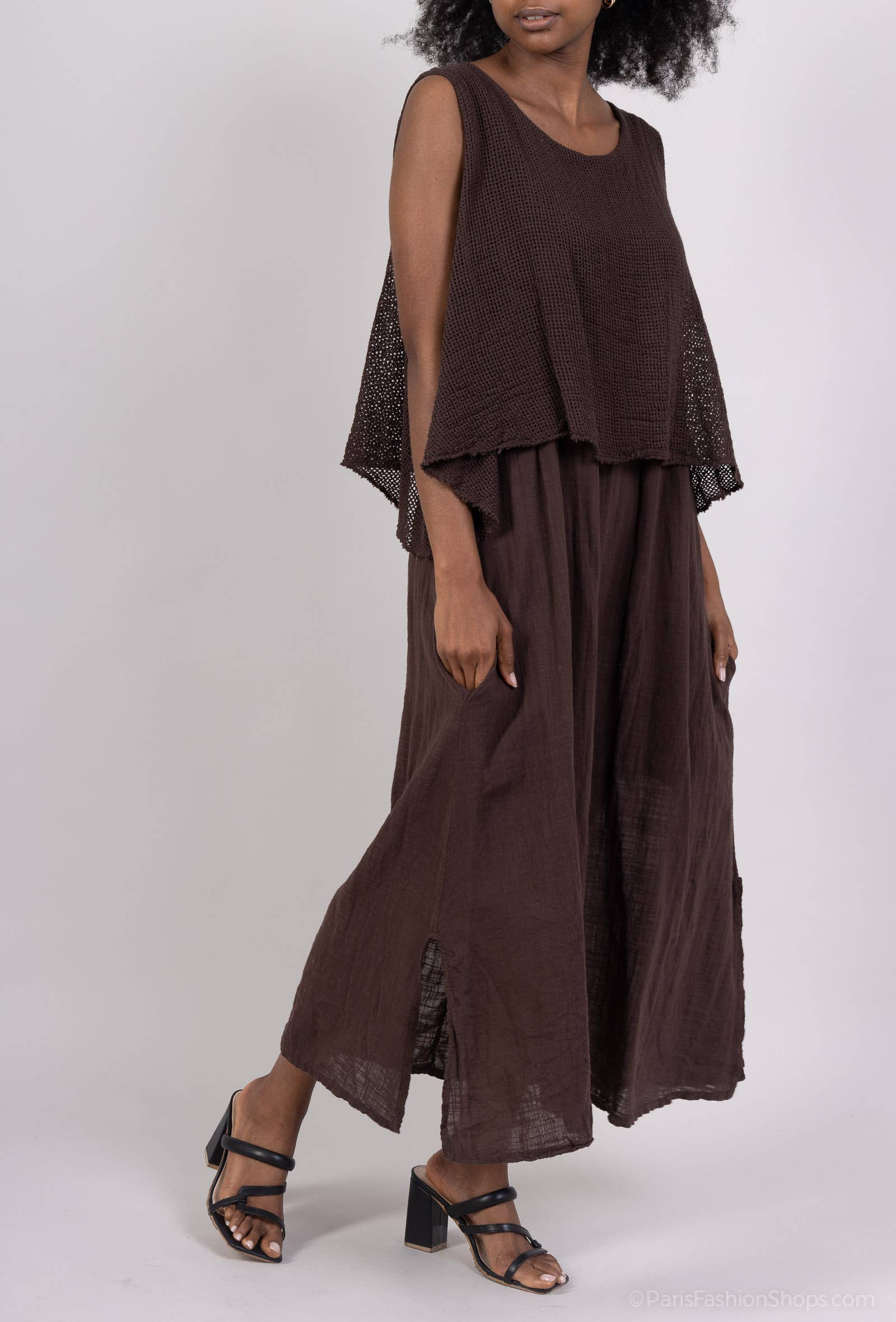 Shyloh – Engroshandel Kjole - Dame – Kjole i to materialer af bomuld 304962