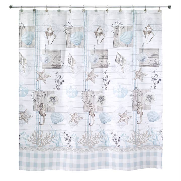 Rideau de douche en coquille de ferme pour la vente par Avanti Linens