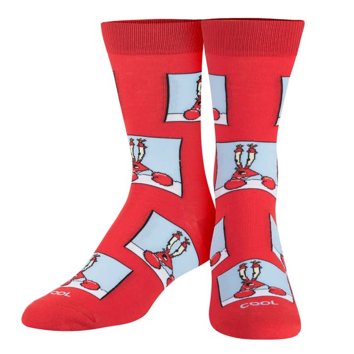 Cool Socks - Wholesale Socks - Unisex - Confused Mr Krabs Socks