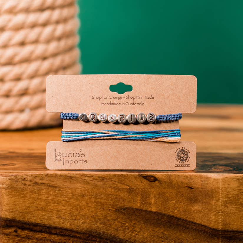 Lucia's Imports - Vendita all'ingrosso Parure di gioielli - Bracciale Zodiaco Acquario2