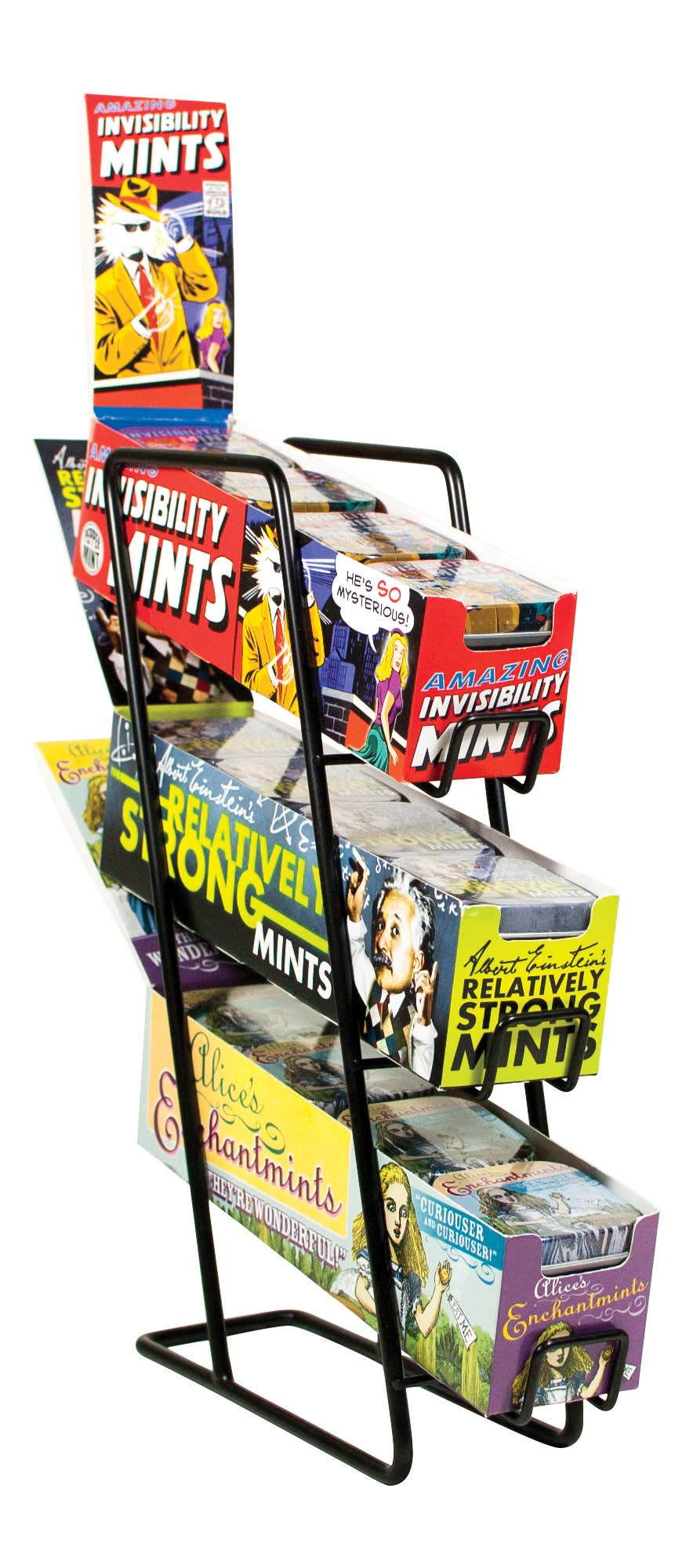 Unemployed Philosophers Guild - Venta al por mayor Soporte/funda de expositores de tienda - Display Mint de 3 niveles (incluye mentas)1