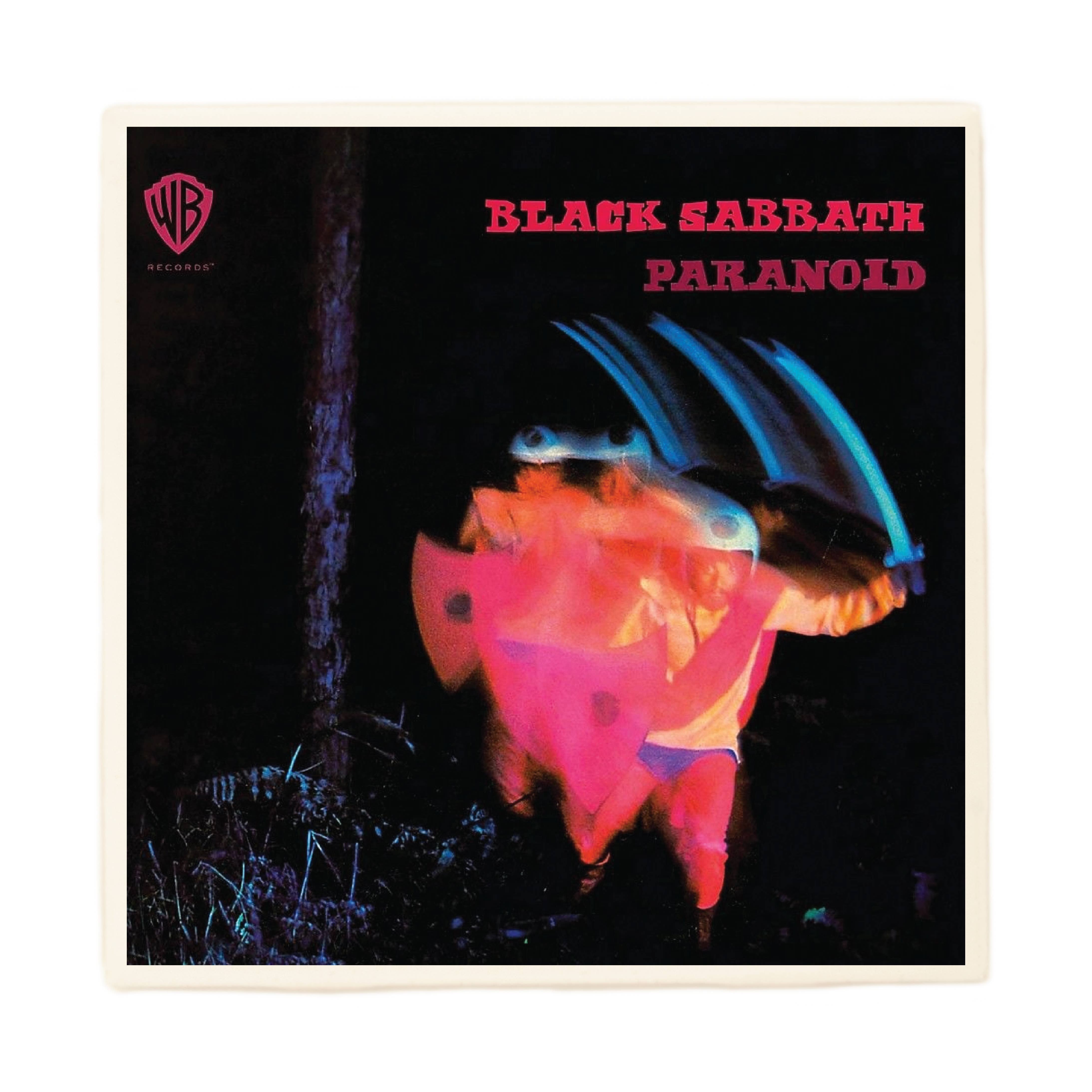 Lucky Mfg. Co. - Wholesale Coasters - Black Sabbath Paranoid Album Coaster