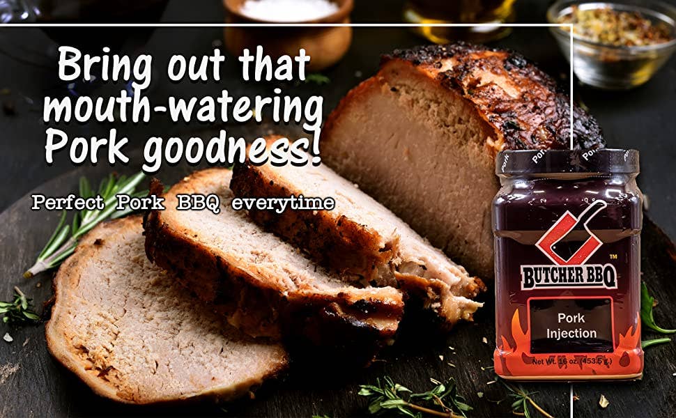 Butcher BBQ Inc - Wholesale Marinade - Pork Injection 16oz Use for Smoking Loins and Shoulders3